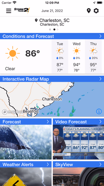 WCBD Weather Screenshot 1 - AppWisp.com WCBD Weather Screenshot 1 - AppWisp.com