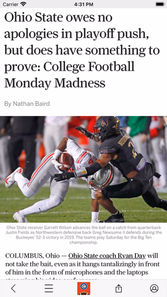 Buckeyes Football News Screenshot 2 - AppWisp.com Buckeyes Football News Screenshot 2 - AppWisp.com