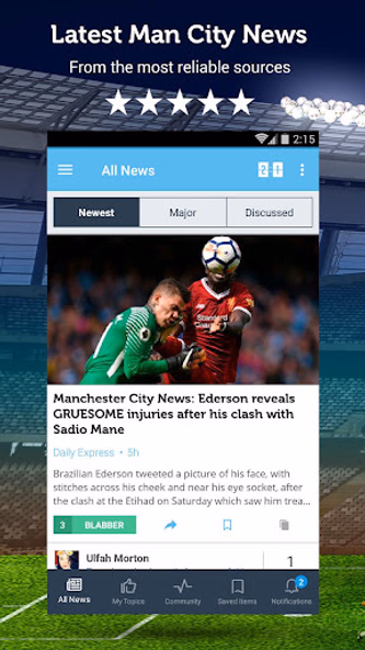 Unofficial Man City News Screenshot 1 - AppWisp.com Unofficial Man City News Screenshot 1 - AppWisp.com