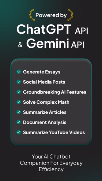 Gem AI: Ask Chatbot Anything Screenshot 1 - AppWisp.com Gem AI: Ask Chatbot Anything Screenshot 1 - AppWisp.com
