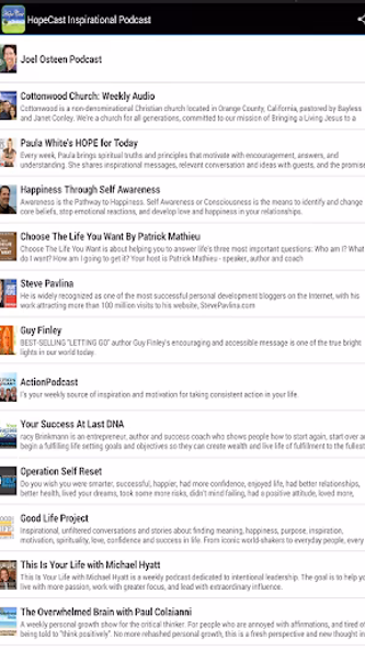 HopeCast Inspirational Podcast Screenshot 1 - AppWisp.com HopeCast Inspirational Podcast Screenshot 1 - AppWisp.com
