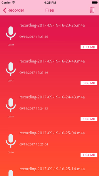 Voice Recorder-Sound Recorder Screenshot 3 - AppWisp.com Voice Recorder-Sound Recorder Screenshot 3 - AppWisp.com