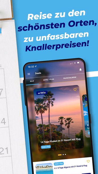 Urlaubstracker: Reisedeals Screenshot 1 - AppWisp.com Urlaubstracker: Reisedeals Screenshot 1 - AppWisp.com