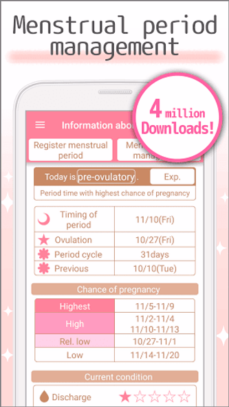 Woman's DIARY period・diet・cal Screenshot 1 - AppWisp.com Woman's DIARY period・diet・cal Screenshot 1 - AppWisp.com