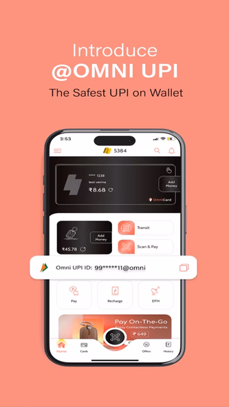OmniCard: UPI, Card & Rewards Screenshot 1 - AppWisp.com OmniCard: UPI, Card & Rewards Screenshot 1 - AppWisp.com