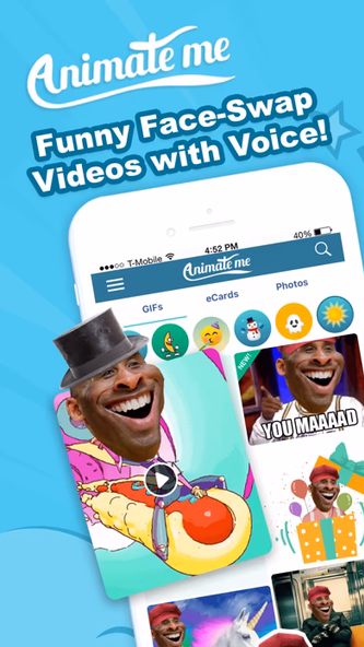 Animate Me - Funny Video Maker Screenshot 1 - AppWisp.com Animate Me - Funny Video Maker Screenshot 1 - AppWisp.com
