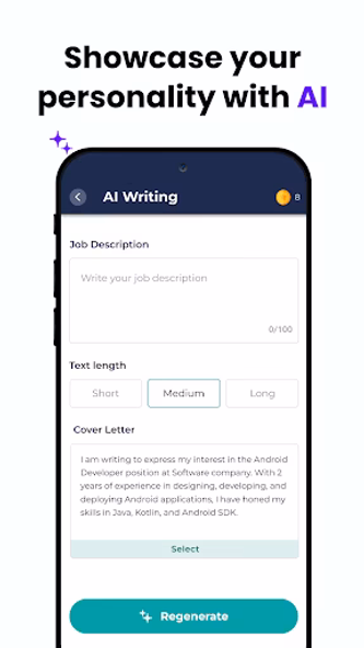 AI Resume Builder - CV Maker Screenshot 2 - AppWisp.com AI Resume Builder - CV Maker Screenshot 2 - AppWisp.com