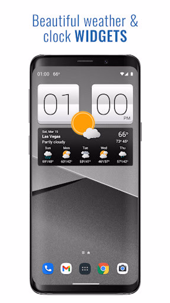 Sense V2 Flip Clock & Weather Screenshot 1 - AppWisp.com Sense V2 Flip Clock & Weather Screenshot 1 - AppWisp.com