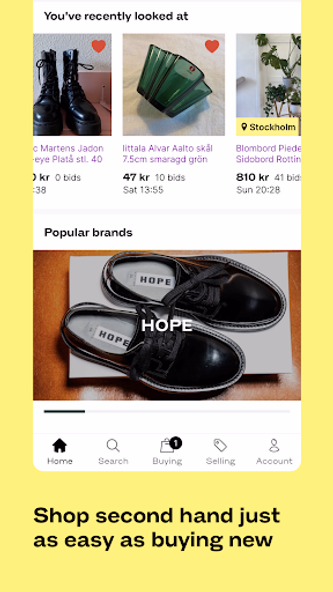 Tradera – buy & sell Screenshot 2 - AppWisp.com Tradera – buy & sell Screenshot 2 - AppWisp.com