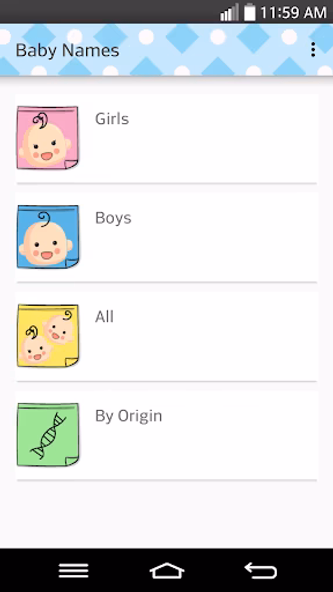 Baby Names Screenshot 1 - AppWisp.com Baby Names Screenshot 1 - AppWisp.com