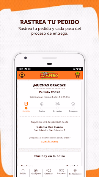 Pollo Campero El Salvador Screenshot 2 - AppWisp.com Pollo Campero El Salvador Screenshot 2 - AppWisp.com