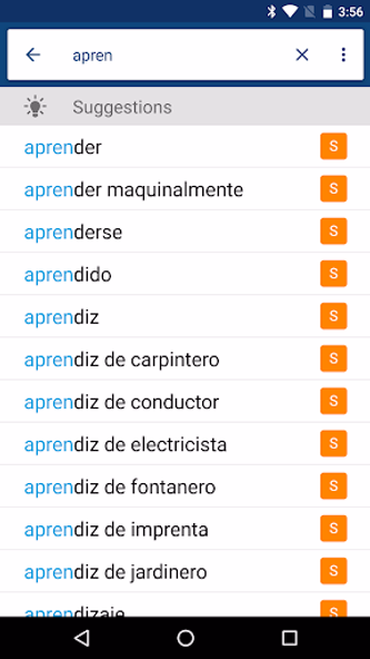Spanish English Dictionary Screenshot 4 - AppWisp.com Spanish English Dictionary Screenshot 4 - AppWisp.com