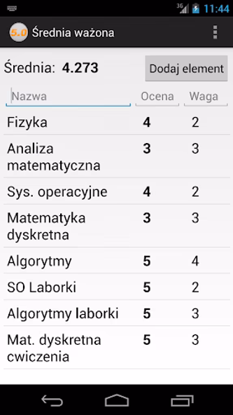 Weighted Average Screenshot 1 - AppWisp.com Weighted Average Screenshot 1 - AppWisp.com