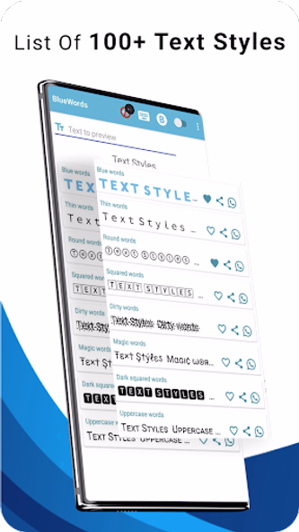 Blue Words, Stylish Fonts text Screenshot 1 - AppWisp.com Blue Words, Stylish Fonts text Screenshot 1 - AppWisp.com