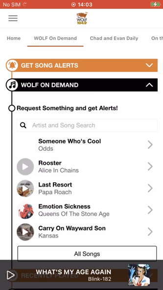 104.9 The Wolf Regina Screenshot 2 - AppWisp.com 104.9 The Wolf Regina Screenshot 2 - AppWisp.com