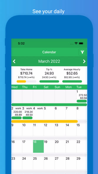 ServerLife - Tip Tracker Screenshot 1 - AppWisp.com ServerLife - Tip Tracker Screenshot 1 - AppWisp.com