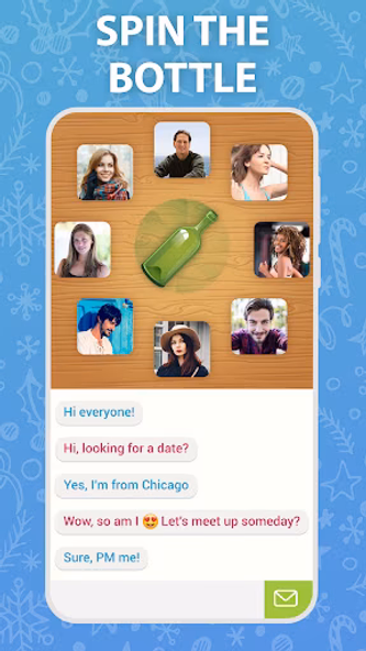 Spin the Bottle: Chat Rooms Screenshot 1 - AppWisp.com Spin the Bottle: Chat Rooms Screenshot 1 - AppWisp.com