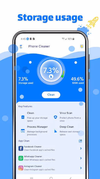 Phone Cleaner - storage saver Screenshot 1 - AppWisp.com Phone Cleaner - storage saver Screenshot 1 - AppWisp.com