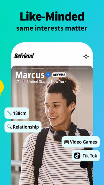 BeFriend - Make new friends Screenshot 4 - AppWisp.com BeFriend - Make new friends Screenshot 4 - AppWisp.com