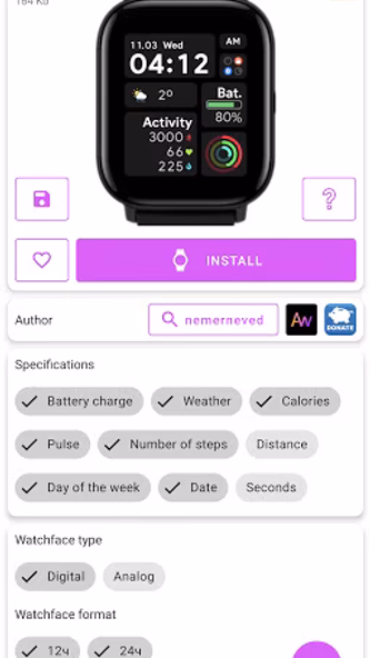 Amazfit GTS 2 WatchFaces Screenshot 3 - AppWisp.com Amazfit GTS 2 WatchFaces Screenshot 3 - AppWisp.com
