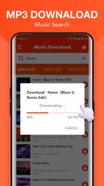 MP3 Downloader Music Download Screenshot 2 - AppWisp.com MP3 Downloader Music Download Screenshot 2 - AppWisp.com