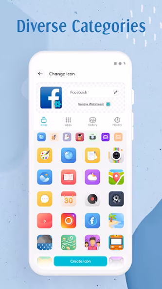 Icon changer - App icons Screenshot 2 - AppWisp.com Icon changer - App icons Screenshot 2 - AppWisp.com