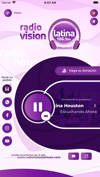 Radio Vision Latina Houston Screenshot 1 - AppWisp.com Radio Vision Latina Houston Screenshot 1 - AppWisp.com