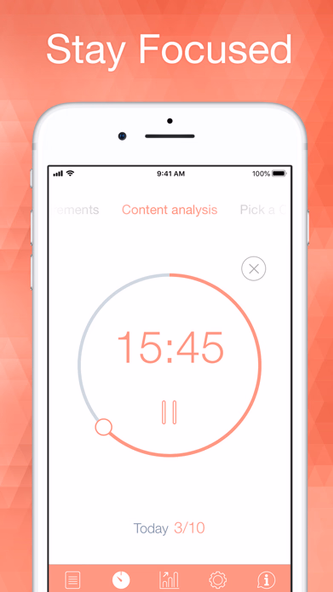 Be Focused Pro - Focus Timer Screenshot 1 - AppWisp.com Be Focused Pro - Focus Timer Screenshot 1 - AppWisp.com
