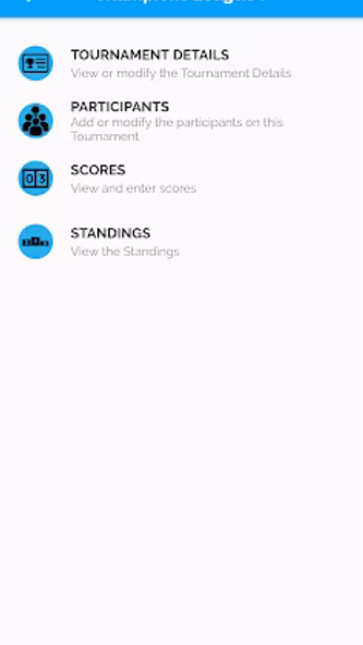 Tournament Manager Screenshot 1 - AppWisp.com Tournament Manager Screenshot 1 - AppWisp.com