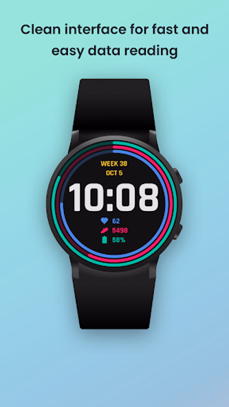 Vibrant Circles for WearOS Screenshot 1 - AppWisp.com Vibrant Circles for WearOS Screenshot 1 - AppWisp.com
