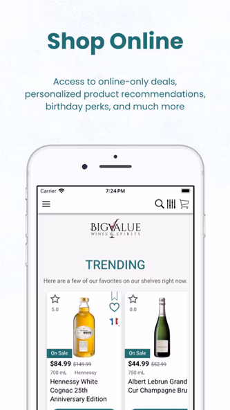 Big Value Wines and Spirits Screenshot 1 - AppWisp.com Big Value Wines and Spirits Screenshot 1 - AppWisp.com