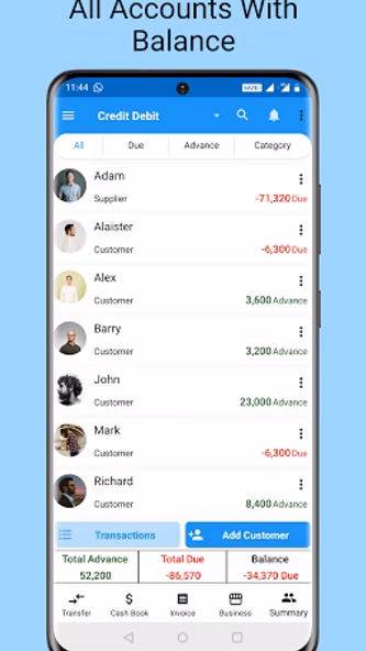 Credit Debit- ledger account Screenshot 1 - AppWisp.com Credit Debit- ledger account Screenshot 1 - AppWisp.com