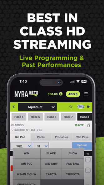 NYRA Bets - Horse Race Betting Screenshot 4 - AppWisp.com NYRA Bets - Horse Race Betting Screenshot 4 - AppWisp.com