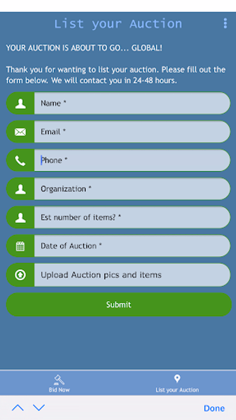 Silent Auction App Screenshot 2 - AppWisp.com Silent Auction App Screenshot 2 - AppWisp.com