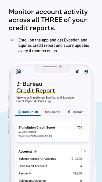 TransUnion: Credit Monitoring Screenshot 4 - AppWisp.com TransUnion: Credit Monitoring Screenshot 4 - AppWisp.com