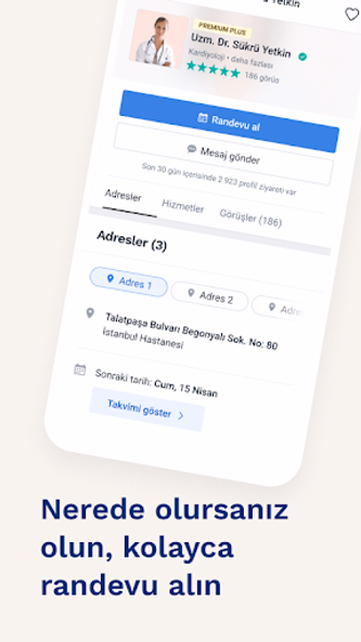 DoktorTakvimi - Uzmanını bul Screenshot 2 - AppWisp.com DoktorTakvimi - Uzmanını bul Screenshot 2 - AppWisp.com