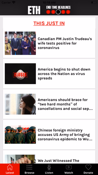 End Time Headlines Screenshot 1 - AppWisp.com End Time Headlines Screenshot 1 - AppWisp.com