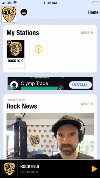 Rock 92.9 Screenshot 1 - AppWisp.com Rock 92.9 Screenshot 1 - AppWisp.com