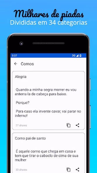 Piadas Engraçadas Screenshot 2 - AppWisp.com Piadas Engraçadas Screenshot 2 - AppWisp.com
