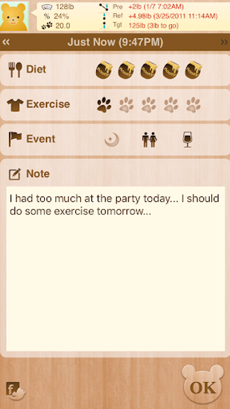 SimpleWeight - Recording Diet Screenshot 3 - AppWisp.com SimpleWeight - Recording Diet Screenshot 3 - AppWisp.com