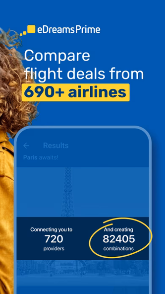 eDreams: Flights, hotels, cars Screenshot 2 - AppWisp.com eDreams: Flights, hotels, cars Screenshot 2 - AppWisp.com