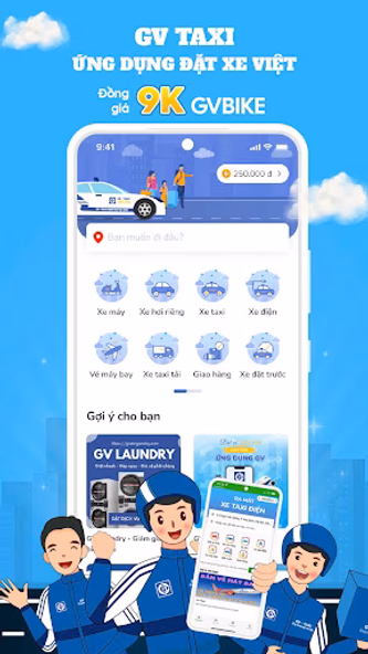 GV: App đặt xe hơi taxi, xe ôm Screenshot 1 - AppWisp.com