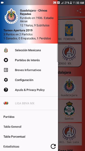 SoccerLair Mexican Leagues Screenshot 2 - AppWisp.com SoccerLair Mexican Leagues Screenshot 2 - AppWisp.com