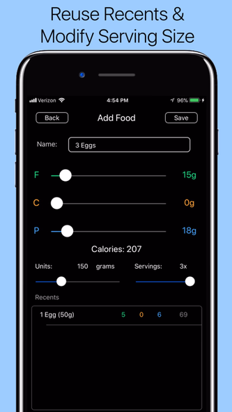Macro Tracker - Keto Diet App Screenshot 4 - AppWisp.com