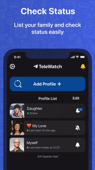 TeleWatch tracker for Telegram Screenshot 3 - AppWisp.com TeleWatch tracker for Telegram Screenshot 3 - AppWisp.com
