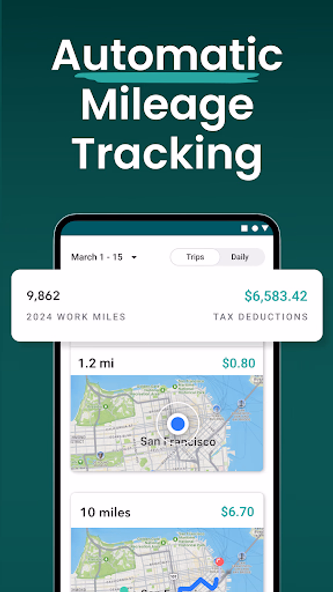 Mileage Tracker by Everlance Screenshot 2 - AppWisp.com Mileage Tracker by Everlance Screenshot 2 - AppWisp.com