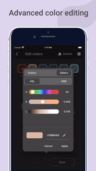 Color Wheel Palette: ColorGear Screenshot 4 - AppWisp.com Color Wheel Palette: ColorGear Screenshot 4 - AppWisp.com
