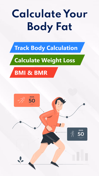 BMI, BMR & Body Fat Calculator Screenshot 1 - AppWisp.com BMI, BMR & Body Fat Calculator Screenshot 1 - AppWisp.com