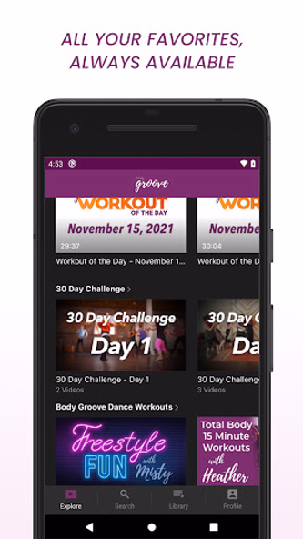 Body Groove Screenshot 3 - AppWisp.com Body Groove Screenshot 3 - AppWisp.com