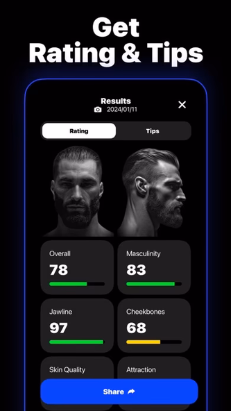 Looksmaxxing - Get Your Rating Screenshot 2 - AppWisp.com Looksmaxxing - Get Your Rating Screenshot 2 - AppWisp.com